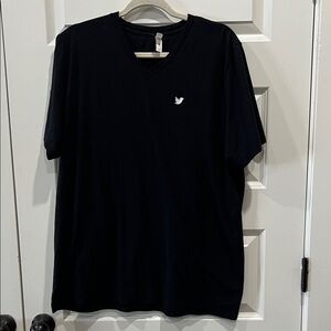 Twitter Black V-Neck T-Shirt XL